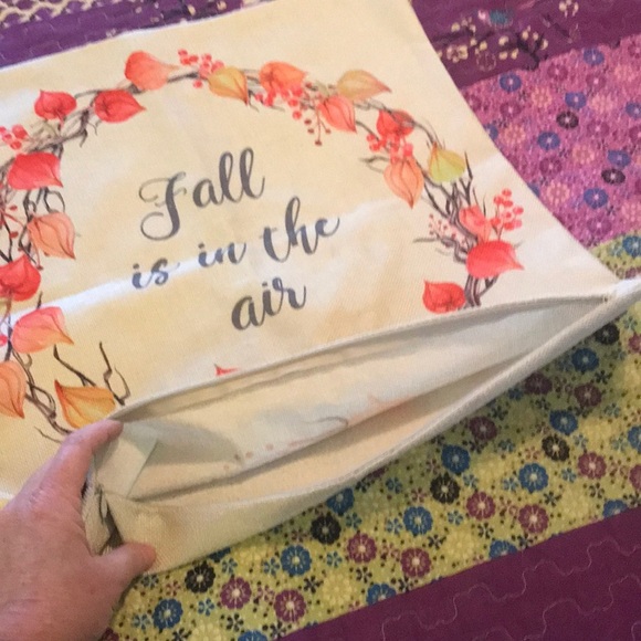 Fall is in the air wreath pillow cover NWOTS’s - Picture 3 of 3
